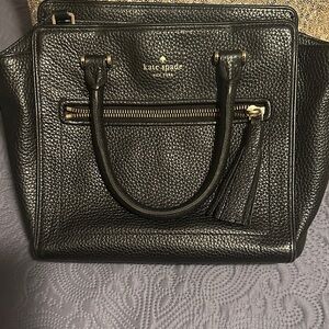 Kate Spade Black Pebbled Satchel